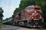 Southbound tankers approach the ex-SSW diamond